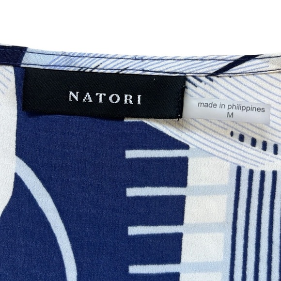 NATORI Kabuki Zip Caftan in Mixed Print Size Medium - Picture 4 of 15